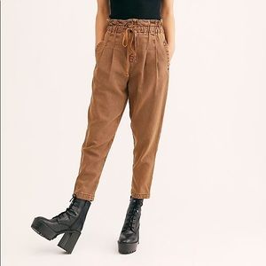 NWT Free People Margate Paper Bag Waist Pants